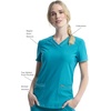 image:imageCherokee Scrub Top Women VNeck Classic Fit 2 Pocket Form Medical ScrubsTeal Blue