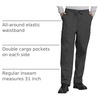 image:imageCherokee Scrub for Men Fly Front Cargo Pant with 7 Pocket Durable Fade Resistant Fabric  4000Pewter