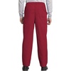 image:imageCherokee Scrub for Men Fly Front Cargo Pant with 7 Pocket Durable Fade Resistant Fabric  4000Red