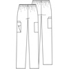 image:imageCherokee Scrubs for Women Cargo Pant Natural Rise Tapered PullOn Bottom with 4 Pockets  Fade Resistant Fabric  4200Ciel