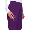 image:imageCherokee Scrubs for Women Cargo Pant Natural Rise Tapered PullOn Bottom with 4 Pockets  Fade Resistant Fabric  4200Eggplant
