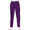 image:imageCherokee Scrubs for Women Cargo Pant Natural Rise Tapered PullOn Bottom with 4 Pockets  Fade Resistant Fabric  4200Eggplant