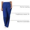 image:imageCherokee Scrubs for Women Cargo Pant Natural Rise Tapered PullOn Bottom with 4 Pockets  Fade Resistant Fabric  4200Galaxy Blue