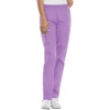 image:imageCherokee Scrubs for Women Cargo Pant Natural Rise Tapered PullOn Bottom with 4 Pockets  Fade Resistant Fabric  4200Orchid