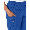 image:imageCherokee Scrubs for Women Cargo Pant Natural Rise Tapered PullOn Bottom with 4 Pockets  Fade Resistant Fabric  4200Royal