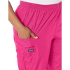 image:imageCherokee Scrubs for Women Cargo Pant Natural Rise Tapered PullOn Bottom with 4 Pockets  Fade Resistant Fabric  4200Shocking Pink