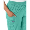 image:imageCherokee Scrubs for Women Cargo Pant Natural Rise Tapered PullOn Bottom with 4 Pockets  Fade Resistant Fabric  4200Surgical Green