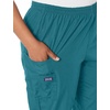 image:imageCherokee Scrubs for Women Cargo Pant Natural Rise Tapered PullOn Bottom with 4 Pockets  Fade Resistant Fabric  4200Teal Blue