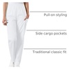 image:imageCherokee Scrubs for Women Cargo Pant Natural Rise Tapered PullOn Bottom with 4 Pockets  Fade Resistant Fabric  4200White