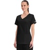 image:imageCherokee WW Core Stretch Scrub Tops Women VNeck 3 PocketsBlack