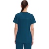 image:imageCherokee WW Core Stretch Scrub Tops Women VNeck 3 PocketsCaribbean Blue