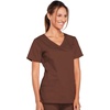 image:imageCherokee WW Core Stretch Scrub Tops Women VNeck 3 PocketsChocolate