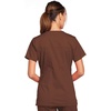 image:imageCherokee WW Core Stretch Scrub Tops Women VNeck 3 PocketsChocolate