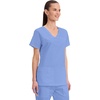 image:imageCherokee WW Core Stretch Scrub Tops Women VNeck 3 PocketsCiel