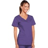 image:imageCherokee WW Core Stretch Scrub Tops Women VNeck 3 PocketsGrape