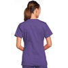 image:imageCherokee WW Core Stretch Scrub Tops Women VNeck 3 PocketsGrape