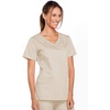 image:imageCherokee WW Core Stretch Scrub Tops Women VNeck 3 PocketsKhaki