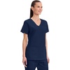 image:imageCherokee WW Core Stretch Scrub Tops Women VNeck 3 PocketsNavy