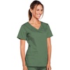 image:imageCherokee WW Core Stretch Scrub Tops Women VNeck 3 PocketsOlive