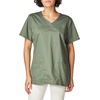 image:imageCherokee WW Core Stretch Scrub Tops Women VNeck 3 PocketsOlive