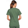 image:imageCherokee WW Core Stretch Scrub Tops Women VNeck 3 PocketsOlive