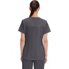 image:imageCherokee WW Core Stretch Scrub Tops Women VNeck 3 PocketsPewter