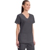 image:imageCherokee WW Core Stretch Scrub Tops Women VNeck 3 PocketsPewter