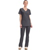 image:imageCherokee WW Core Stretch Scrub Tops Women VNeck 3 PocketsPewter