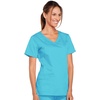 image:imageCherokee WW Core Stretch Scrub Tops Women VNeck 3 PocketsTurquoise