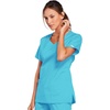 image:imageCherokee WW Core Stretch Scrub Tops Women VNeck 3 PocketsTurquoise