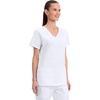 image:imageCherokee WW Core Stretch Scrub Tops Women VNeck 3 PocketsWhite