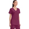image:imageCherokee WW Core Stretch Scrub Tops Women VNeck 3 PocketsWine