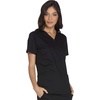 image:imageCherokee WW Core Stretch Womens Scrubs Top VNeck 2 Way Medical Scrub TopBlack