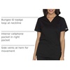 image:imageCherokee WW Core Stretch Womens Scrubs Top VNeck 2 Way Medical Scrub TopBlack