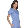 image:imageCherokee WW Core Stretch Womens Scrubs Top VNeck 2 Way Medical Scrub TopBlue