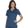image:imageCherokee WW Core Stretch Womens Scrubs Top VNeck 2 Way Medical Scrub TopCaribbean Blue