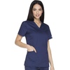 image:imageCherokee WW Core Stretch Womens Scrubs Top VNeck 2 Way Medical Scrub TopNavy