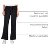 image:imageCherokee WW Originals Scrub Pants for Women Flare Leg 3 PocketsBlack