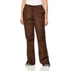 image:imageCherokee WW Originals Scrub Pants for Women Flare Leg 3 PocketsChocolate