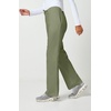 image:imageCherokee WW Originals Scrub Pants for Women Flare Leg 3 PocketsOlive