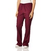 image:imageCherokee WW Originals Scrub Pants for Women Flare Leg 3 PocketsWine
