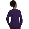 image:imageCherokee WW Originals Scrubs Jacket for Women Snap Front 3 PocketsEggplant