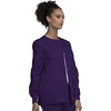 image:imageCherokee WW Originals Scrubs Jacket for Women Snap Front 3 PocketsEggplant
