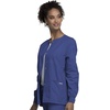 image:imageCherokee WW Originals Scrubs Jacket for Women Snap Front 3 PocketsGalaxy Blue