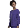 image:imageCherokee WW Originals Scrubs Jacket for Women Snap Front 3 PocketsGrape