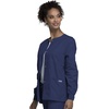 image:imageCherokee WW Originals Scrubs Jacket for Women Snap Front 3 PocketsNavy