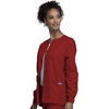 image:imageCherokee WW Originals Scrubs Jacket for Women Snap Front 3 PocketsRed