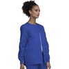 image:imageCherokee WW Originals Scrubs Jacket for Women Snap Front 3 PocketsRoyal