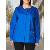 image:imageCherokee WW Originals Scrubs Jacket for Women Snap Front 3 PocketsRoyal