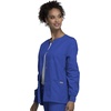 image:imageCherokee WW Originals Scrubs Jacket for Women Snap Front 3 PocketsRoyal